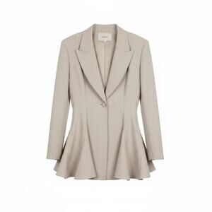 Lafayette 148 New York SANDSTONE Trench Coat WOOL/SILK SZ 6